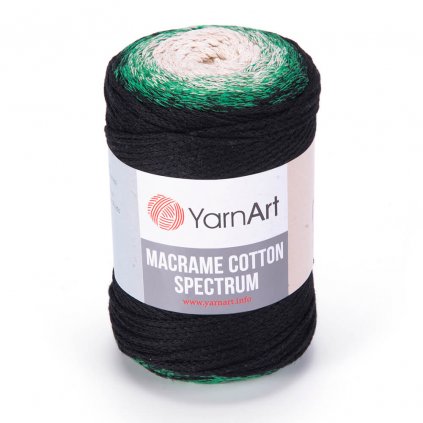 Špagát Macrame Cotton Spectrum Čierna 1315