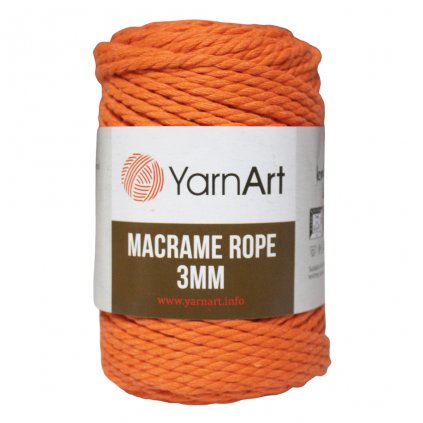 Špagát Macrame Rope 3 MM Oranžová 770