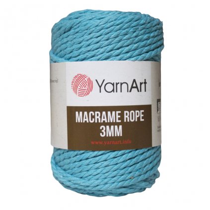 Špagát Macrame Rope 3 MM Modrá 763