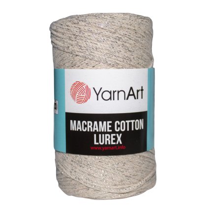 Špagát Macrame Cotton Lurex Béžová 725