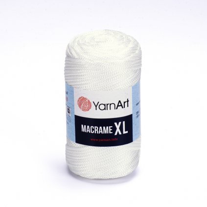 Yarnart Macrame XL Biela 154