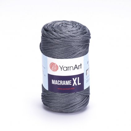 Yarnart Macrame XL Tmavá sivá 159
