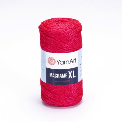 Yarnart Macrame XL  Neónovo červená 163