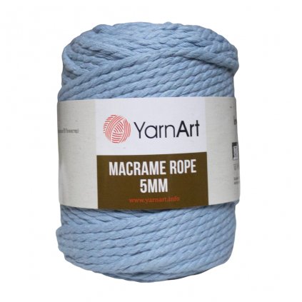 Špagát Macrame Rope 5 MM Svetlo Modrá 760