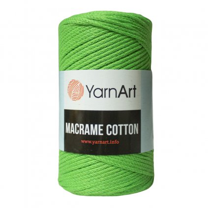 Špagát Macrame Cotton Neónovo zelená 802