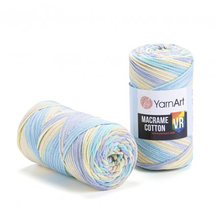 Špagát Macrame Cotton VR  Modro-žltá 924