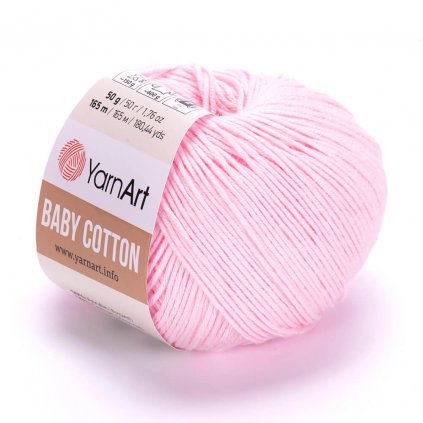 YarnArt Baby Cotton Svetlá ružová 410