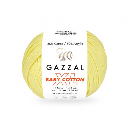 Gazzal Baby Cotton XL Žltá 3413