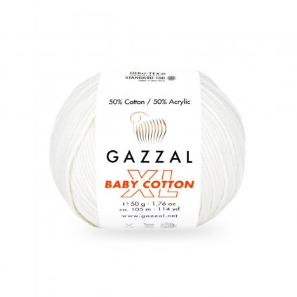 Gazzal Baby Cotton XL Biela 3432