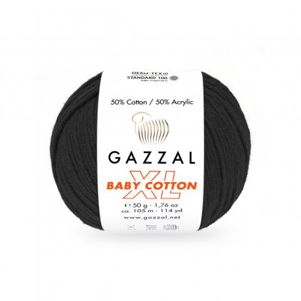 Gazzal Baby Cotton XL Čierna 3433