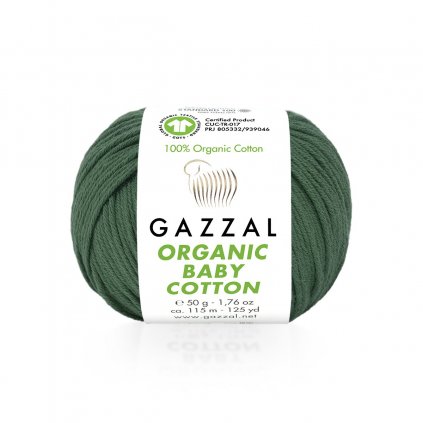 Gazzal Organic Baby Cotton Tmavá zelená 427