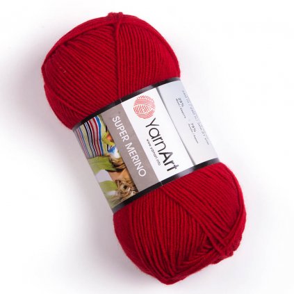 Yarnart Super Merino Červená 251