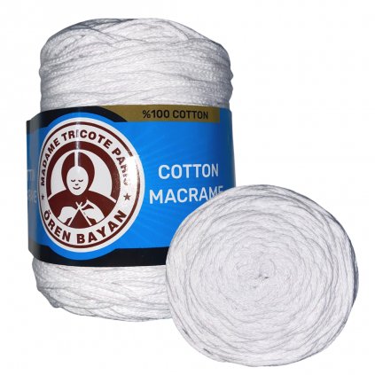 Cotton Macrame Biela M000