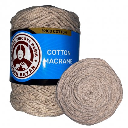 Cotton Macrame Sveltá hnedá M002