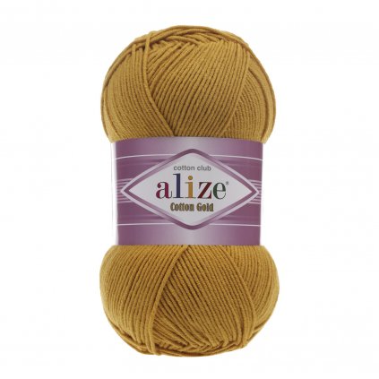 Vlna Alize Cotton Gold Horčicová 02