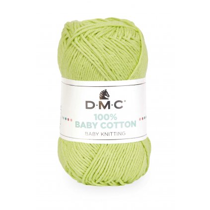 DMC 100% Baby Cotton Svetlá zelená 779