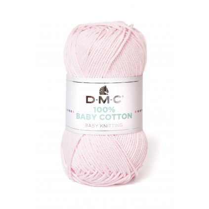 DMC 100% Baby Cotton Svetlá ružová 763