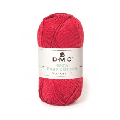 DMC 100% Baby Cotton Červená 754