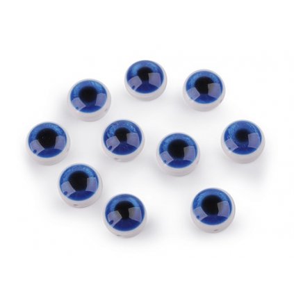 Našívacie oči 15 mm - modré