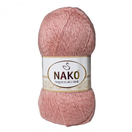 Nako Angora Luks Simli Ružová 1424 KP