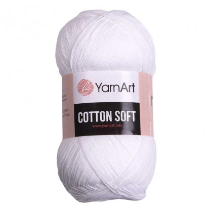 YarnArt Cotton Soft Biela 62