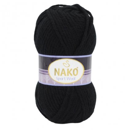 Nako Sport Wool Čierna 217