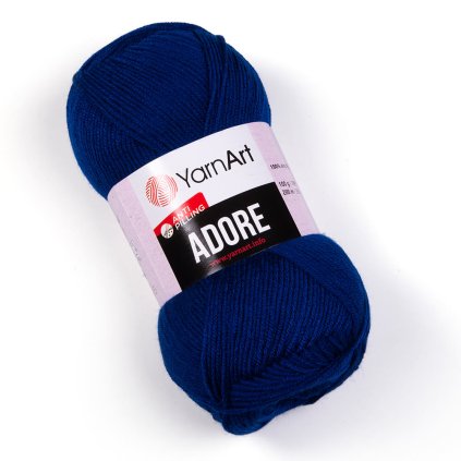 YarnArt Adore Tmavo modrá 350