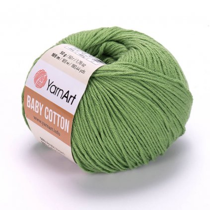 YarnArt Baby Cotton Zelená 440