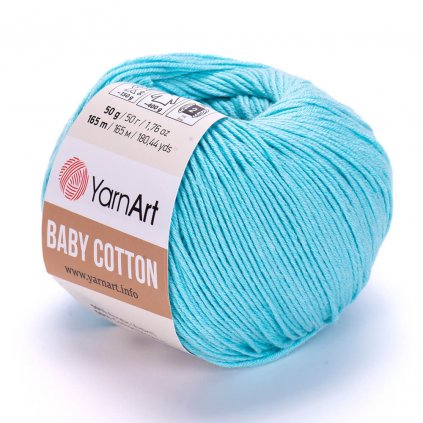 YarnArt Baby Cotton Tyrkysovo modrá 446
