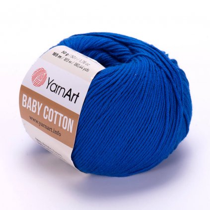 YarnArt Baby Cotton Kráľovská modrá 456
