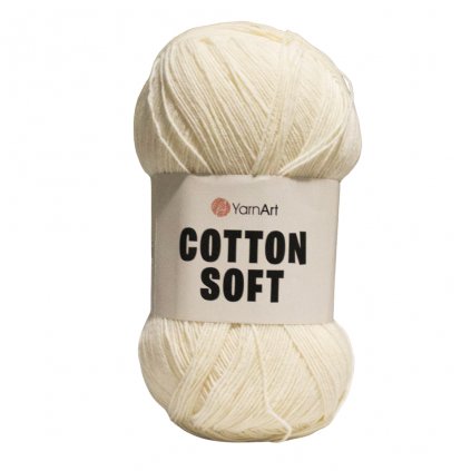 YarnArt Cotton Soft Kremová 03