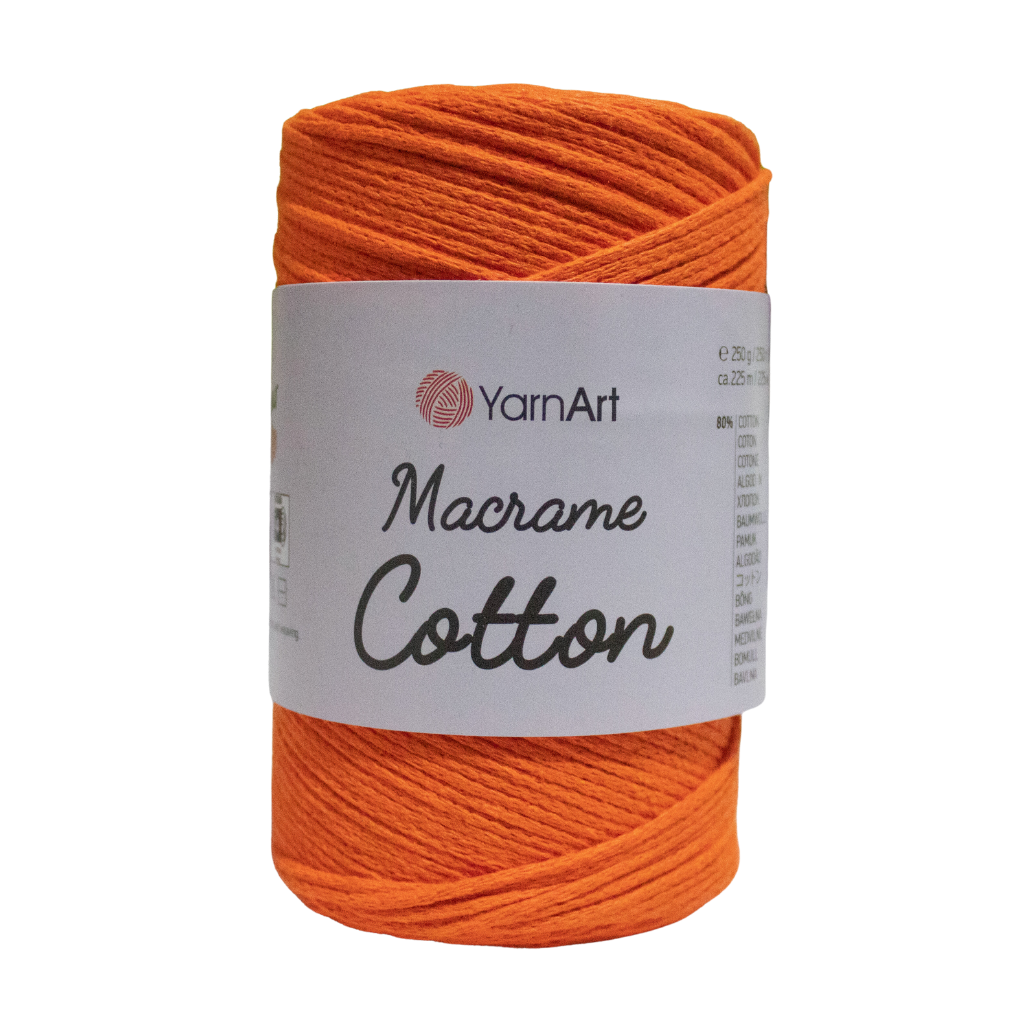 YarnArt Špagát Macrame Cotton Neónovo oranžová 800