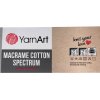 Špagát Macrame Cotton Spectrum 1302 Tmavo hnedá, béžová
