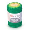 Špagát Macrame Cotton Spectrum 1313 Zelená, žltá