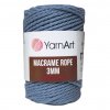Špagát Macrame Rope 3 MM Modrá Jeans 761