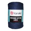 Špagát Macrame Cotton Lurex Tmavo modrá 740
