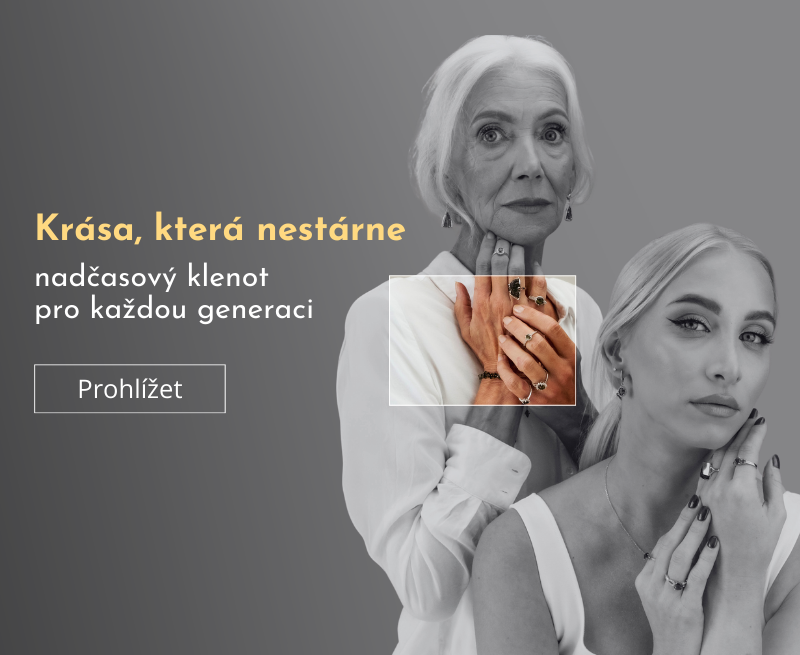 generační šperk s vltavínem