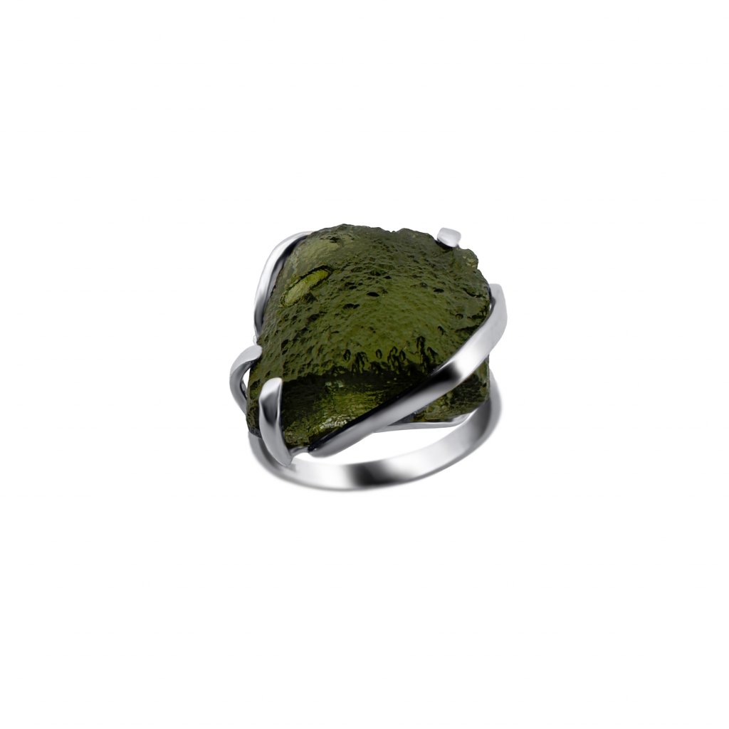 Silver ring with Moldavite P2000284770000
