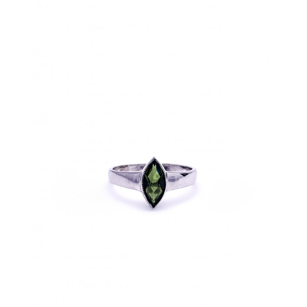 Stříbrný prsten s vltavínem 2000288040000