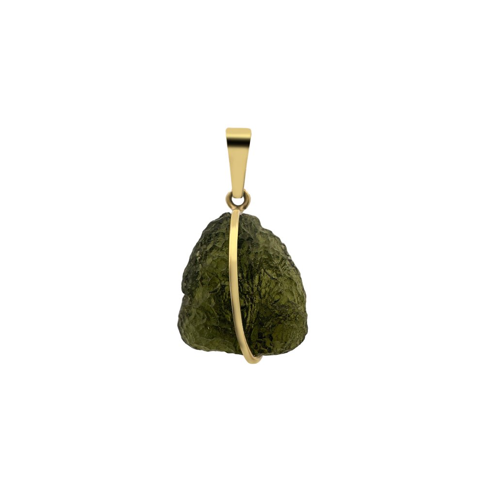Gold pendant with Moldavite P2000253960005