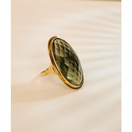 Luxury ring with cut Moldavite P2000297560001