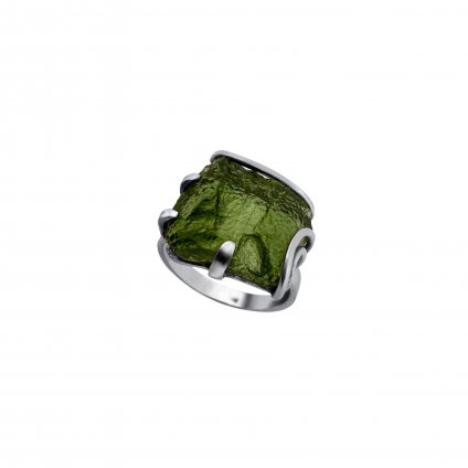 Silver ring with Moldavite P2000315070000