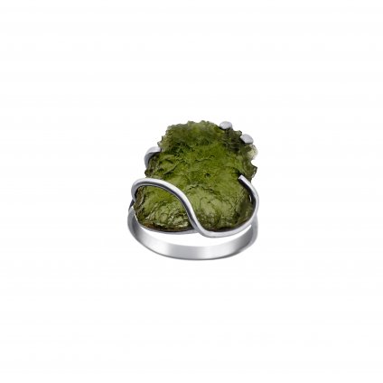 Stříbrný prsten s vltavínem P2000315450000