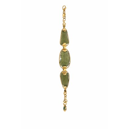 Luxury gold bracelet with Moldavite P2000282250009