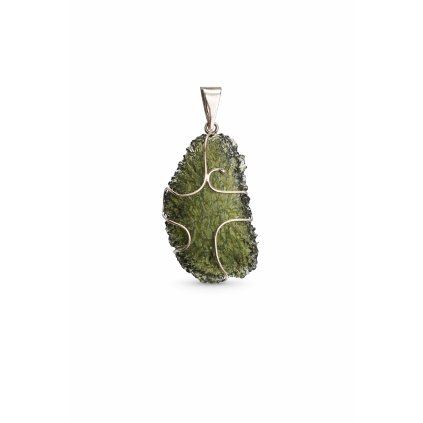 Silver pendant with Moldavite P2000300960002