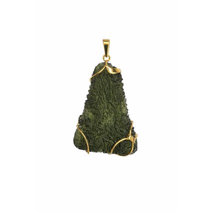 Gold pendant with Moldavite P2000297010001