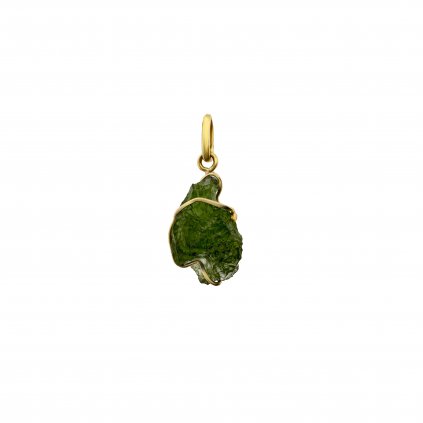 Double gold pendant with Moldavite P2000335530003