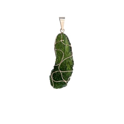 Silver pendant with Moldavite 2000299450003