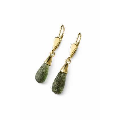 Gold earrings with bubbles - drops 20003366100001
