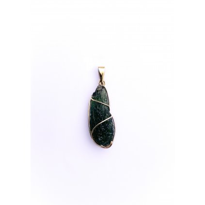 Moldavite pendant in gold 2000170490005